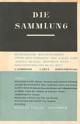 die sammlung 1 jahrgang