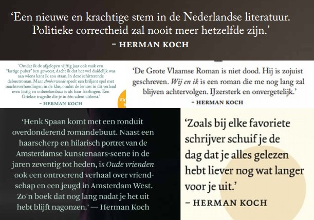 herman koch blurb