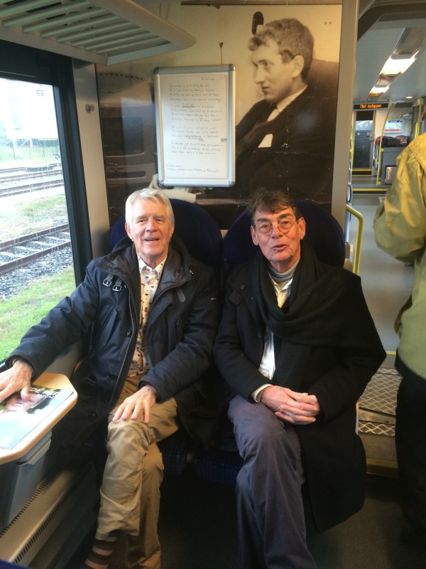 Van Kooten en Hofman in de trein